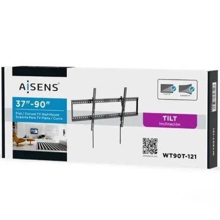 Aisens Soporte ECO Inclinable para Monitor/TV 37-90 pulg., 75kg, Negro Aisens Soporte ECO Inclinable para Monitor/TV 37-90 pulg., 75kg, Negro